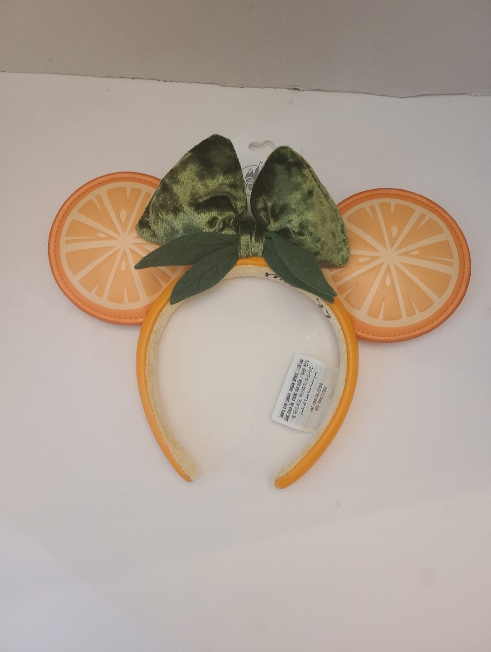 Disney Parks WDW Orange Citrus Fruit Minnie Mickey Ears Headband, New
